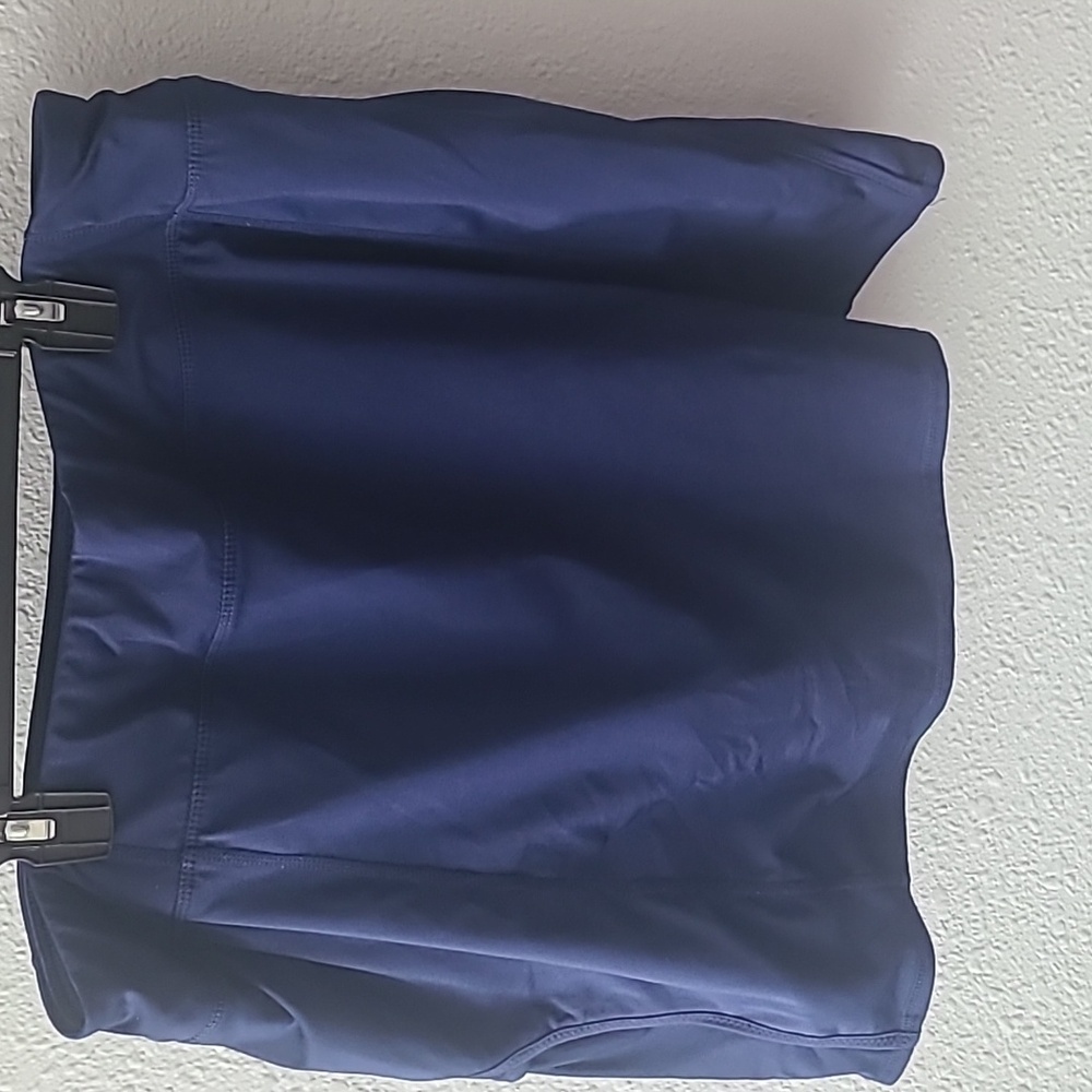 Tangerine Navy Blue Athletic Skirt with Built-in Shorts, size XL